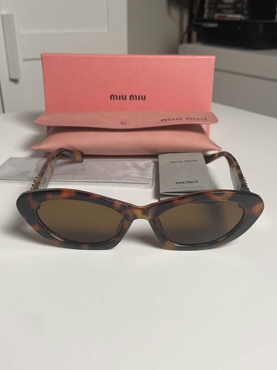 Miu Miu MU 09YS Tortoise Sunglasses Brown Lenses Excellent Condition main image 5